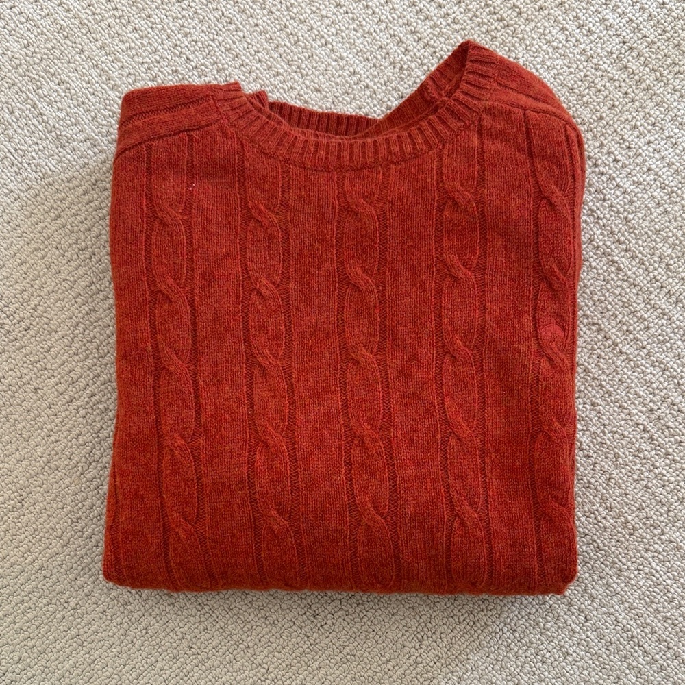 Brooks Brothers Men's Crewneck Cable knit Sweater- XXL